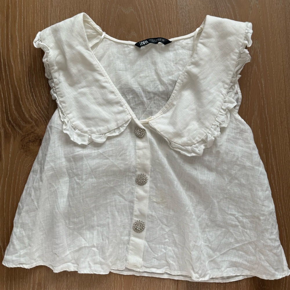 Zara embellished shirt
